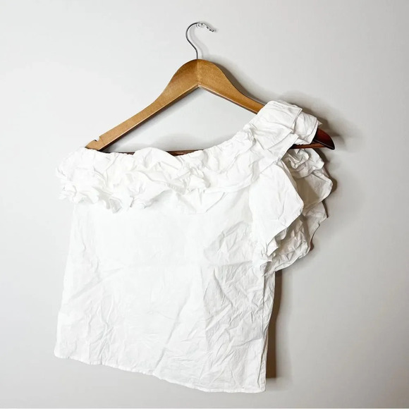 Walter Baker Ruffle One Shoulder Martyn Top - Picture 4 of 8